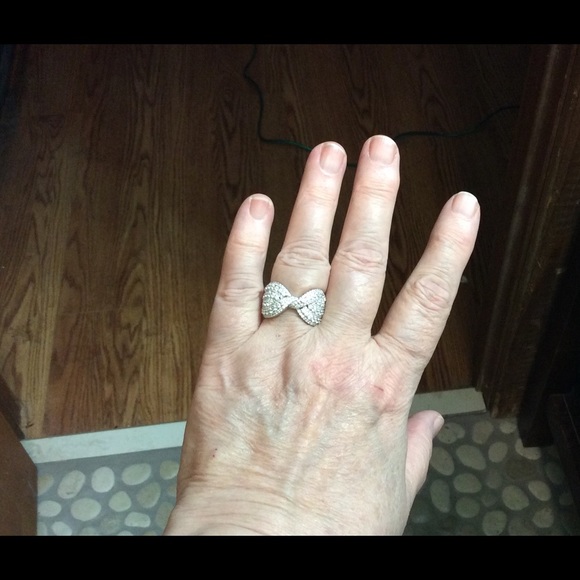 Sterling silver cz wrap ring - Picture 3 of 5